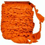 Volanček jersey - živo oranžna